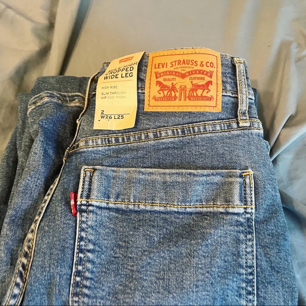 Levi’s Dark Blue Wide Leg Jeans